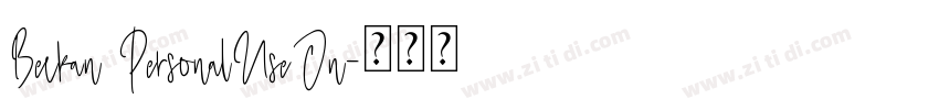 Beckan PersonalUseOn字体转换